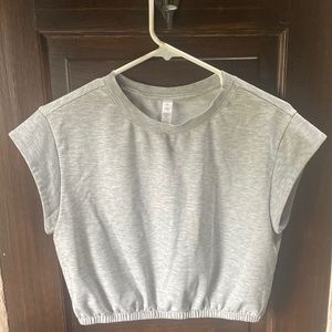 Gray Alo crop top